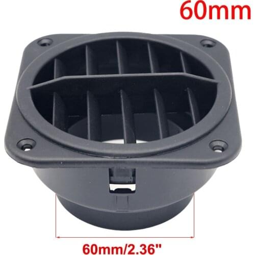 60mm / 75mm Car Air Vent Outlet flat Diesel Heater Air Heater Ducting fit For Webasto Eberspacher Diesel Parking Heater