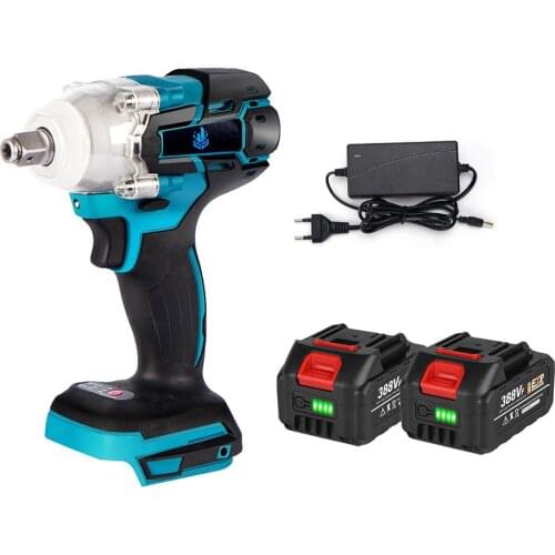 320N.M Cordless Brushless Electric Impact Wrench Power Tools for 18V Makita Battery