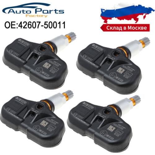 4PCS New TPMS Tire Pressure Sensor 433MHZ For 2005-2012 Lexus GS ES LS 42607-5001 4260750011 42607-50010 4260750010 PMV-107K