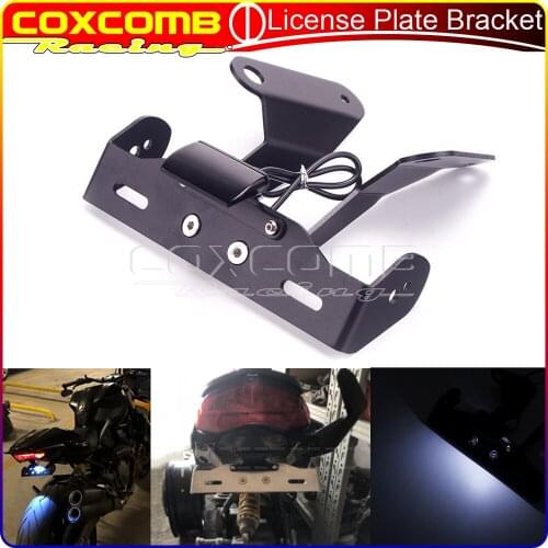 License Plate Holder For DUCATI MONSTER 821 2014-2018 Motorcycle CNC Tail Tidy Bracket Fender Eliminator LED Light Bracket
