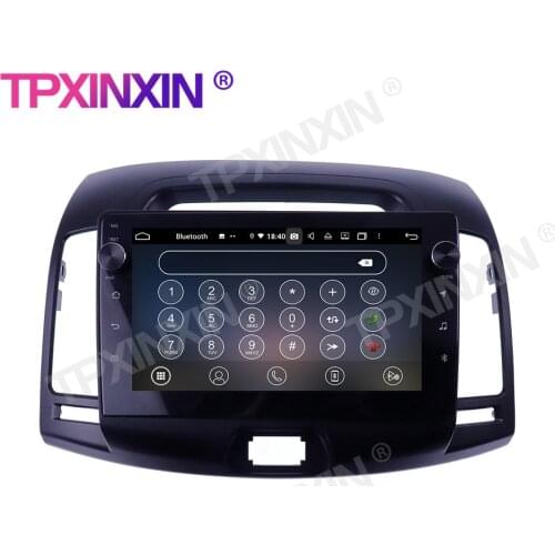 For Hyundai Elantra 2008-2010 Android 10.0 4+128 Wireless Carplay GPS Car Multimedia Tesla Player Headunit Audio Radio Navigtion