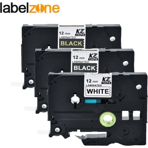 3pcs/lot Multicolor Tze 231 Tze-231 Label Maker Tape 12mm Compatible for Brother P Touch PT Labeler Tz231 Tze131 Tz-231 Tze231