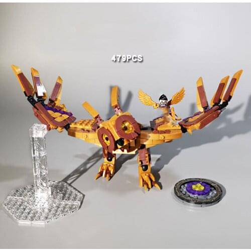 Animal Cute Pet Series Big Eagle Warcraft Mount Anime Figure Building Block Brick Kid DIY Toys Gift for Children