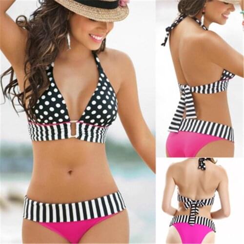 POLKA DOT print fashion Bikini Womens split swimsuit Europe and America Bikini DK32