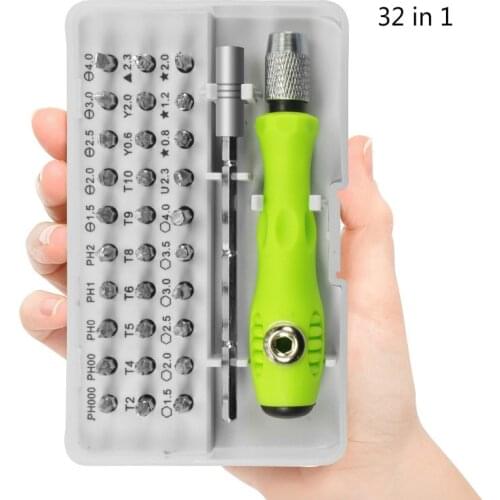 32-in-1 Multi-function Screwdriver Set Mobile Phone Digital Camera Plug Razor Teardown Repair Tool Screwdriver Bit Set