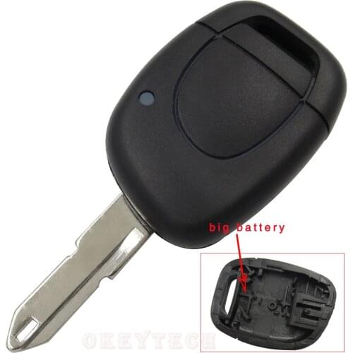NE73 Blade 1 Button Keyless Entry Car Key Fob Case Cover Shell For Renault Duster Twingo Dokker Kangoo Master Key Accessories