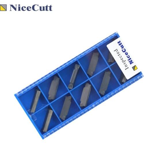 Nicecutt 10pcs TDC200/TDC300/TDC400 CNC Lathe Carbide Grooving Solt Insert Cutter Tools for TTER Solt Tool holder Freeship