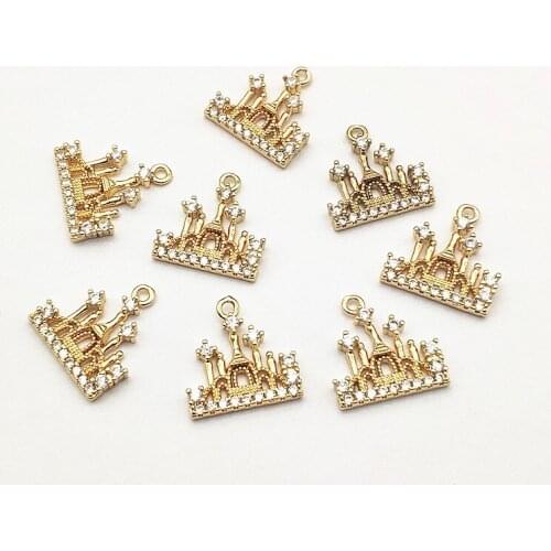 New Arrival! 17x17mm 50pcs Cubic Zirconia Charm for Handmade Earrings make DIY Parts,Jewelry Accessories Findings & Components