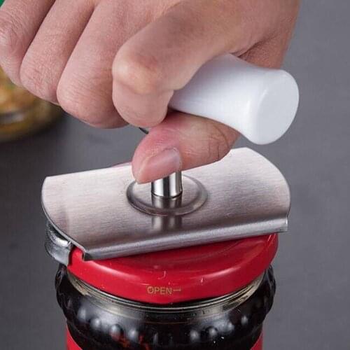 Adjustable Stainless Steel Can Jar Tin Bottle Opener Food Manual Spiral Seal Lid Remover Bottle Opener Kitchen Tool