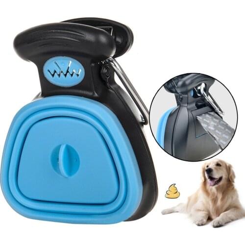 Dog Pet Travel Foldable Pooper Scooper Handle Jaw Poop Scoop Clean Pick Up Animal Waste Pet Waste Picker Cleaning Tools