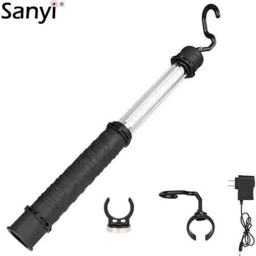 Super Bright 60SMD LED Flashlight USB Rechargeable Work Light Magnetic Inspection Lamp Hand Torch For Car Reparing Night Fishing