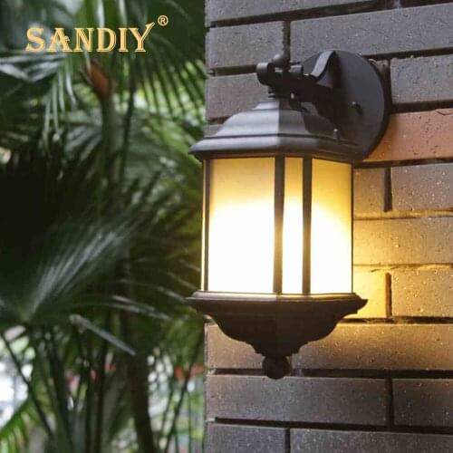 Retro Outdoor Wall Light Europe Villa Sconce Lamp E27/26E Max 100W Waterproof Exterior Garden Doorway Light Vintage Porch Lamp