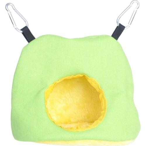 Warm Soft Plush Birds Bed House Hut Hanging Cage Cage Hamster Parrot Hammock Autumn Winter Thicken Nest