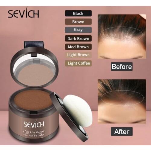 SEVICH Water Proof Hairline Powder Edge Control Hair Line Shadow Makeup Hair Concealer Root Cover Up Unisex Korean Cosmetics