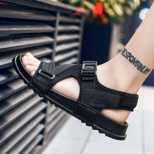 Wolf Who Men's Leather Sandals