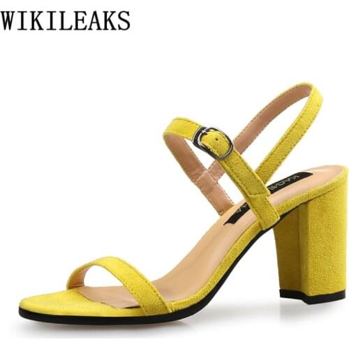 Woman Sandals 2020 Summer Red Shoes Woman Black Sandals Block Heel Shoes Designer Sandals Sexy High Heels Valentine Shoes Tacone