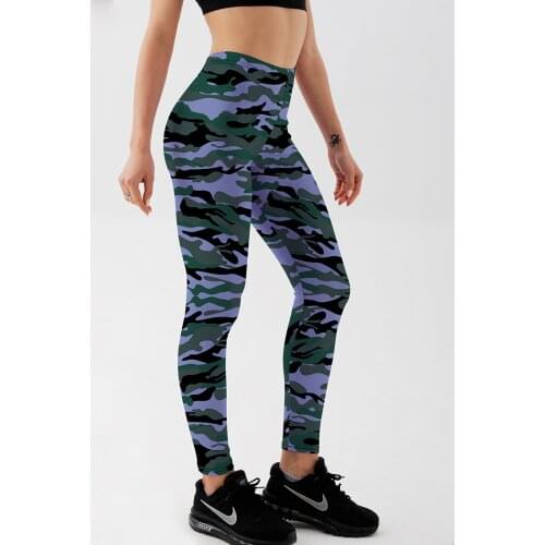 Qickitout leggings fashion sexy fitness women leggings new classic gray camouflage pant pencil pants jeggings Plus Size