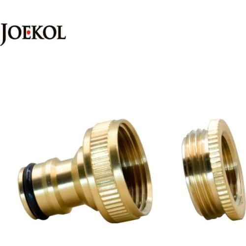 1pcs Pure Brass Faucets Standard Connector Washing Machine Gun Quick Connect Fitting Pipe Connections 1/2 "3/4" 16mm Hose