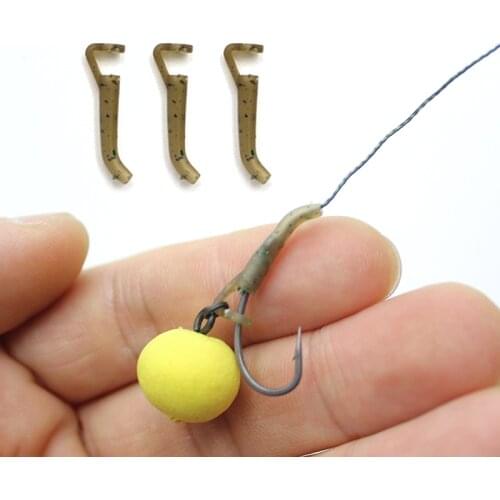 20PCS Carp Fishing Accessories Hook Sleeves Ready D-rig Line Aligner Hair Rigs Zig Rig Terminal Tackle Connect Pop Up Boilies