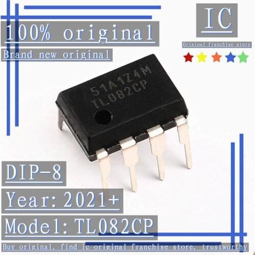 2021+100% Brand new original 10PCS-50PCS TL082CP DIP-8 Operational amplifier chip JFET Input Low Noise