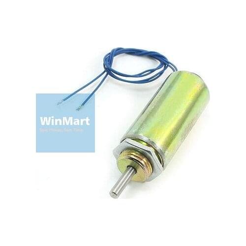 250g Force 10mm Tubular Push Type Electric Solenoid Electromagnet 12V
