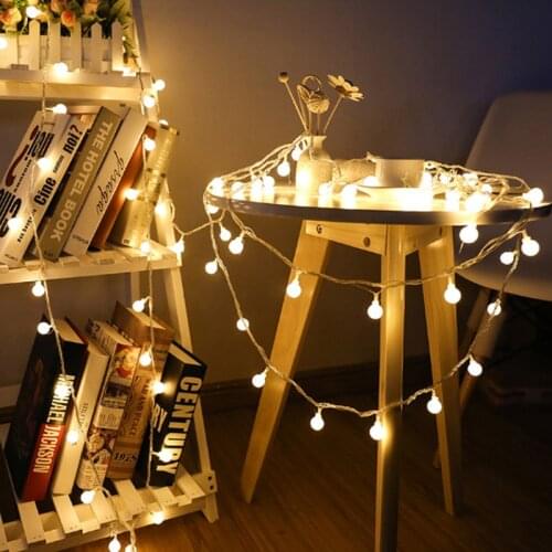 6M Fairy Garland LED Ball String Lights Waterproof For Christmas Tree Wedding Home Indoor Decoration Battery Powered