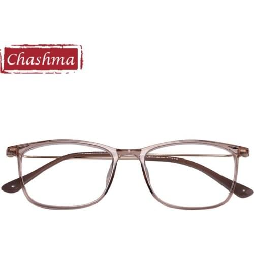 Chashma Transparent Frame Trend Eyeglasses Men TR90 Flexible Light Spectacles for Women