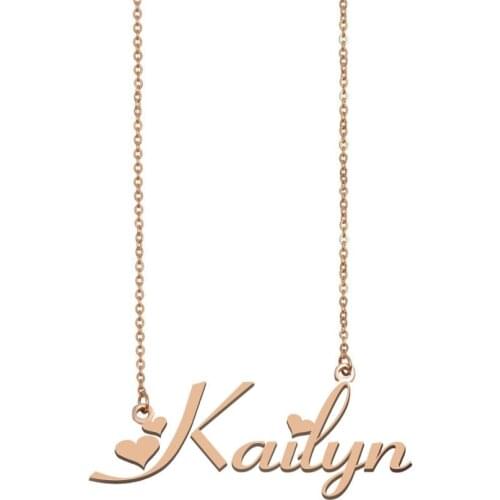 Kailyn Name Necklace , Custom Name Necklace for Women Girls Best Friends Birthday Wedding Christmas Mother Days Gift