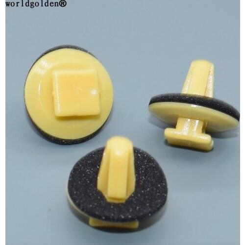 Worldgolden 100pcs auto clip Door Moulding Clip With Sealer for Toyota 90467-10077