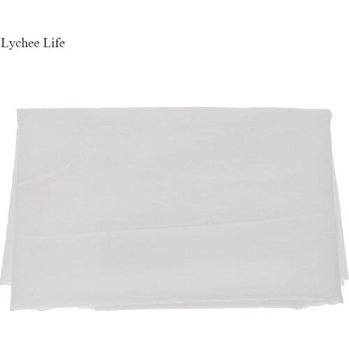 Lychee Life Simple Style Handmade Garment Craft Fabric Soft Silk Cotton Lining For Women DIY Patchwork Clothes Decoration