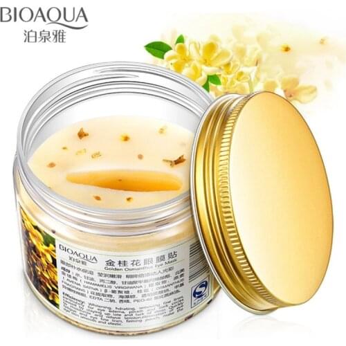BIOAQUA Gold Osmanthus Eye Mask 80 Pcs/ Bottle Eye care Collagen gel Whey Protein Sleep Patche Remover dark Circles Eye Bag
