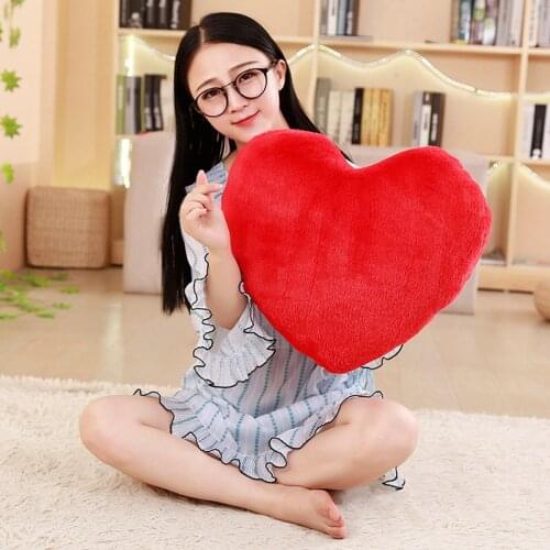 Fashion Design 6 colors Heart Shape Decorative Throw Pillow PP Cotton Soft Creative Doll Lover Gift for wedding Valen