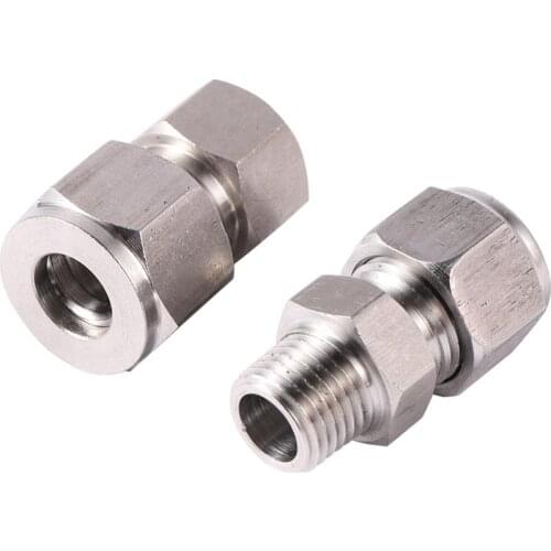 Stainless Steel 3/8” Pipe Quick Access Connector 1/8" Female Thread 1/4" Male Thread Garden Misting System 9.52mm Pipe Fitting