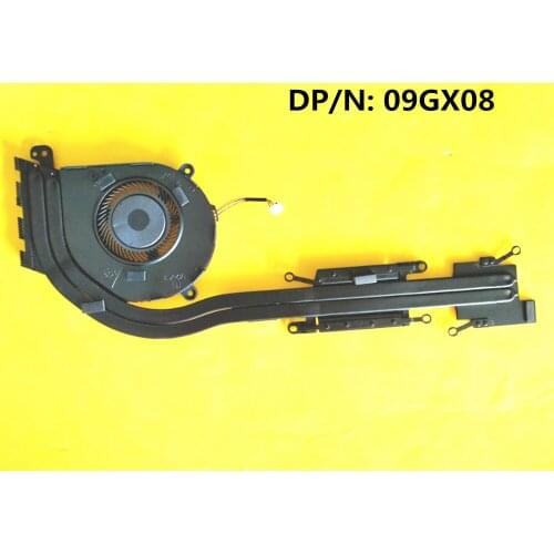 New Original Laptop CPU Cooling Radiator Heatsink&Fan For Dell 09GX08 NS75C32-19J13 PC23000PNDL AT2UK003ZC0