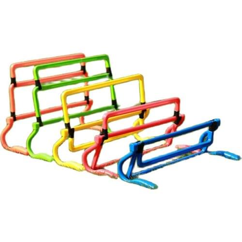 Factory wholesale high quality cheap 2020 type adjustable height soccer training agility hurdles kid and adult four fold hurdle