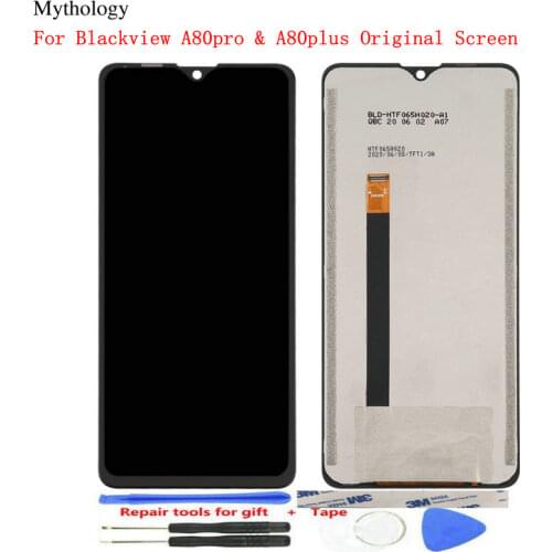 Original LCD For Blackview A80 pro 6.49' Waterdrop Touch Screen Display Rechargeable LCD with Frame