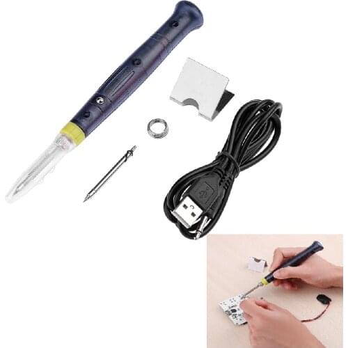 USB Electric Powered Soldering Iron Pen 5V 8W Welding Gun Portable Hand Tools Kit Welding Equipment Electric Soldering Irons