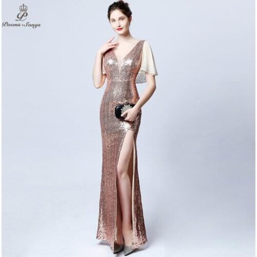 Женские вечерние шифоновые платья Poemssongs China At AliExpress