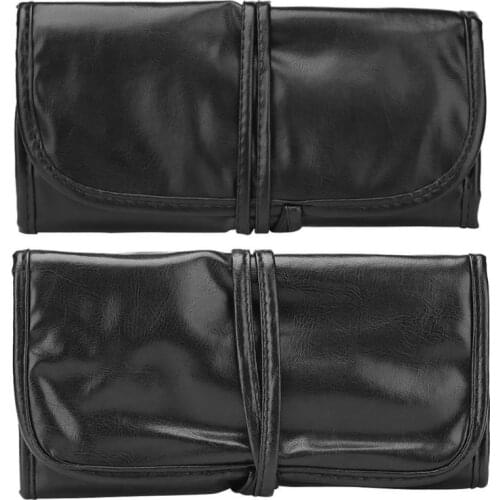 Portable PU Leather Travel Makeup Brushes Bag Make Up Tool Holder Organizer