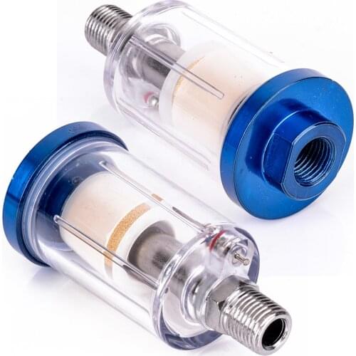 Clear Air Line Mini Filter Moisture Water Trap For Paintwork Spray Guns Painting Moisture Tool