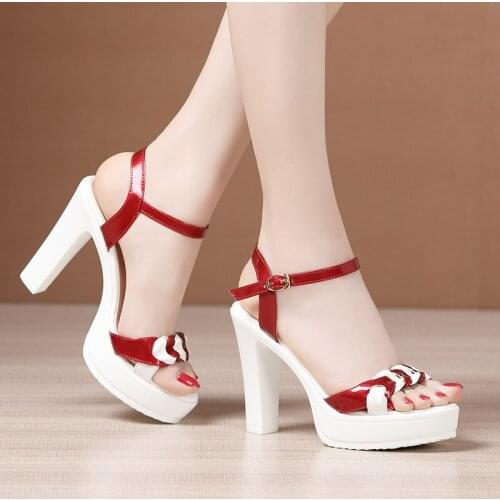 High Heels Sandals Women Wedding Shoes Summer 2021 Elegant Platform Sandals Ladies Office Party Sandals8ur5