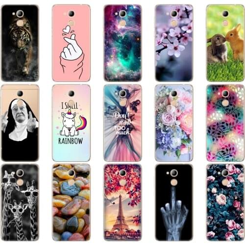 Silicon Case For Huawei Honor 6C Pro 5.2" Soft TPU Back Phone Cover For Huawei 6C Pro /V9 PLAY Full 360 Shockproof Coque Bumper