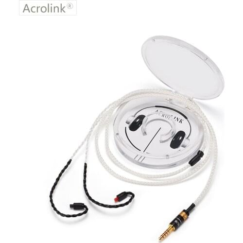 Acrolink 1.2m High Qulity Single Crystal Silver DIY Replacement Earphone Cable With IM50 For 4.4 XLR
