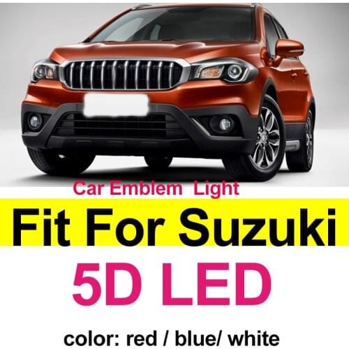 5D LED Light Emblem Covers Auto Accessory Rear Trunk Badge Logo Lamp Shine Light for SWIFT Alto Jimny Wagon Car Styling