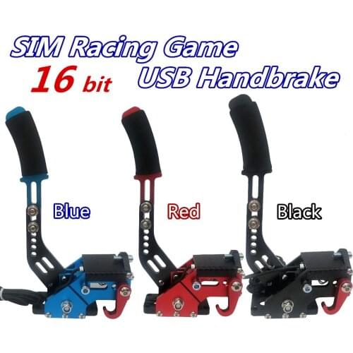 Brake System 16 Bit For Racing Games G25/27/29 T300 T500 Fanatec Osw Dirt Rally Hall Sensor Usb Handbrake Sim