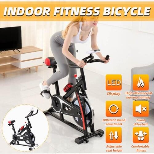 Home Indoor Cycling Bike Trainer Digital Display Bicycle Fitness Exercise Cardio Tools Stationary Fitness Equipment Body Buildin