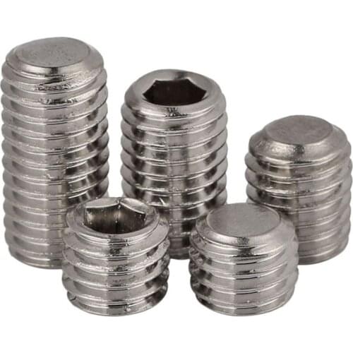 Grub Screws A2 Stainless Steel Allen Socket Cup Point Screw M3 M4 M5 M6 M8 M10