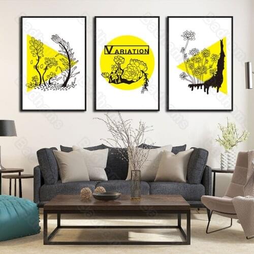 Waterproof Ink Painting Wild Animals Painting Sofa Background Wall Bedroom Dining Hall Corridor Porch Canvas Hanging Painting