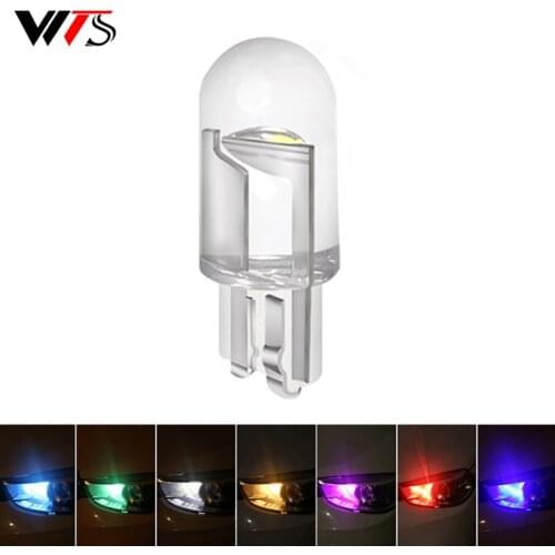 1pcs Car T10 W5W COB LED Reading Dome Lamps Marker Light Wedge Lights License Plate Bulbs 168 194 192 DC 12V White Red Yellow