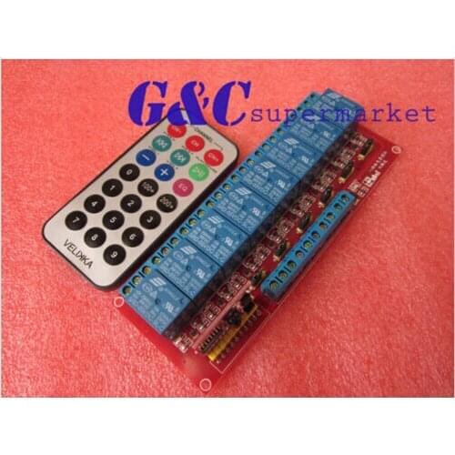 1PCS Infrared remote ctrol 5V 8-Channel Relay Module H/L Level Triger diy electronics